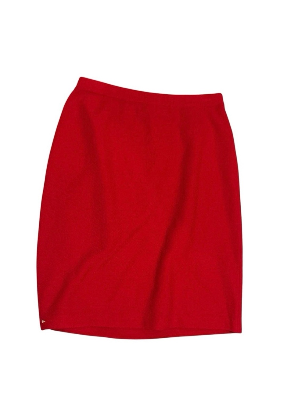 St John Knit Classic Red Women's Pencil Skirt